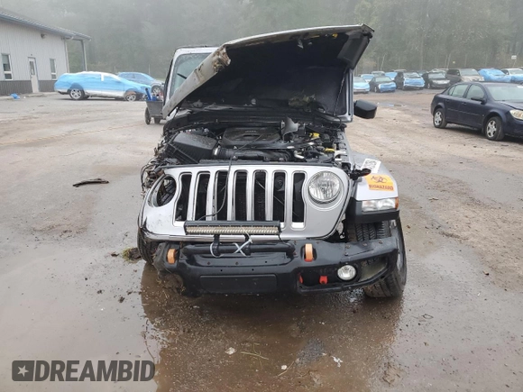 2018 Jeep Wrangler Unlimited Sahara z VIN 1C4HJXEN7JW181741, wystawiony jako Copart lot #74131294 z przebiegiem Nie podano mil oraz Nie do naprawy • Non repairable. Historia ofert i sprzedaży dostępna na DreamBid. Obrazek 5.
