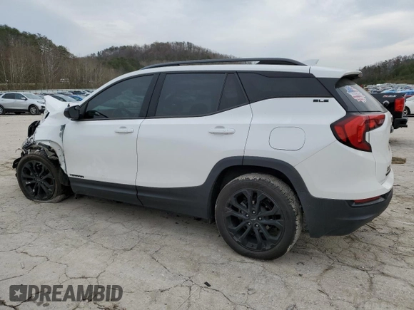 2020 GMC Terrain SLE with VIN 3GKALTEVXLL222431, listed as a Copart auction lot 80990714 with 69,204 mi miles and Salvage title. Bid and sale history available at DreamBid. Image 2.