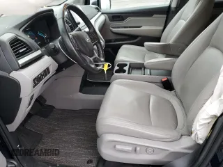 2021 Honda Odyssey EX-L with VIN 5FNRL6H70MB011669, listed as a Copart auction lot 43685815 with 77,542 mi miles and Salvage Title. Bid and sale history available at DreamBid. Image 7.