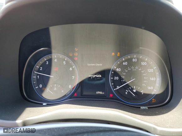 2023 Hyundai Kona SE with VIN KM8K2CAB7PU047352, listed as a Copart auction lot 62516304 with 6,946 mi miles and Salvage Title. Bid and sale history available at carsss.com. Image 9.