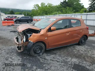 2020 Mitsubishi Mirage ES z VIN ML32A3HJ8LH010367, wystawiony jako Copart lot #58792955 z przebiegiem 20 617 mil mil oraz Szkoda całkowita • Salvage title. Historia ofert i sprzedaży dostępna na DreamBid. Obrazek 1.
