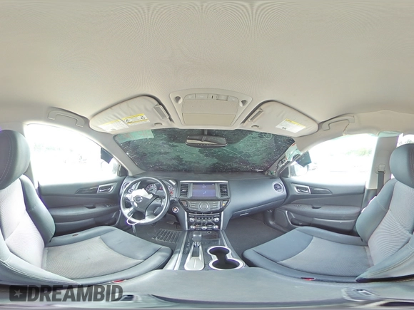 2017 Nissan Pathfinder SV z VIN 5N1DR2MN2HC639897, wystawiony jako Copart lot #52294365 z przebiegiem 168 435 mil mil oraz Szkoda całkowita • Salvage title. Historia ofert i sprzedaży dostępna na DreamBid. Obrazek 13.