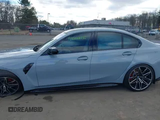 2024 BMW M3 Competition xDrive with VIN WBS43AY00RFS56564, listed as a IAAI auction lot 41222485 with 7,477 mi miles and . Bid and sale history available at DreamBid. Image 14.