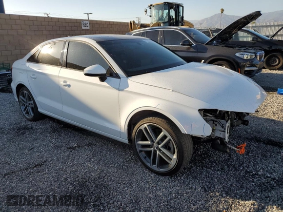 2018 Audi A3 Sedan Premium with VIN WAUAUGFF4J1018572, listed as a Copart auction lot 67382303 with 56,356 mi miles. Bid and sale history available at carsss.com. Image 4.
