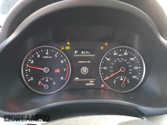 2023 Kia Rio LX with VIN 3KPA24AD1PE590234, listed as a Copart auction lot 45710935 with 42,405 mi miles and Salvage Title. Bid and sale history available at DreamBid. Image 9.