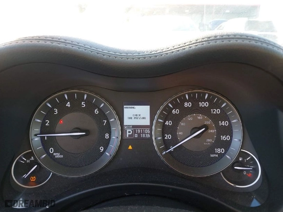 2012 Infiniti M37 with VIN JN1BY1ARXCM396085, listed as a IAAI auction lot 41443394 with 191,106 mi miles. Bid and sale history available at carsss.com. Image 7.