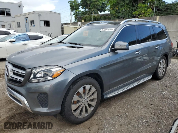 2017 Mercedes-Benz GLS with VIN 4JGDF6EE3HA900822, listed as a Copart auction lot 61080803 with 0 mi miles. Bid and sale history available at carsss.com. Image 1.