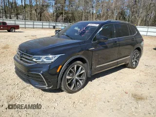 2022 Volkswagen Tiguan SEL R-Line with VIN 3VV4B7AX7NM108752, listed as a Copart auction lot 50031225 with 40,122 mi miles and Non Repairable. Bid and sale history available at carsss.com. Image 1.
