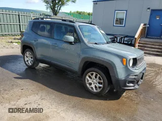 2017 Jeep Renegade Latitude with VIN ZACCJBBB9HPF91665, listed as a Copart auction lot 58564845 with 159,524 mi miles and Salvage title. Bid and sale history available at DreamBid. Image 4.