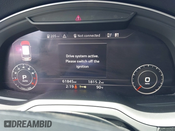 2019 Audi Q7 Prestige with VIN WA1VAAF76KD026816, listed as a IAAI auction lot 42092849 with 61,845 mi miles and . Bid and sale history available at DreamBid. Image 7.
