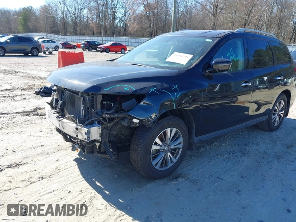 2017 Nissan Pathfinder S with VIN 5N1DR2MN6HC621290, listed as a IAAI auction lot 41691799 with 166,996 mi miles and . Bid and sale history available at DreamBid. Image 6.