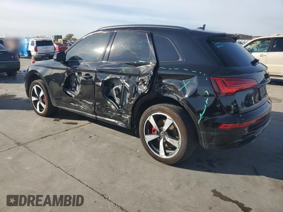 2024 Audi Q5 S line Premium Plus with VIN WA1EABFY5R2036077, listed as a Copart auction lot 80587784 with 6,047 mi miles and Salvage Title. Bid and sale history available at DreamBid. Image 2.