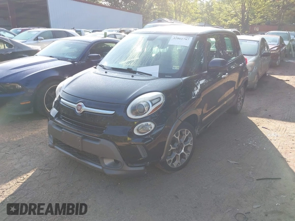 2014 FIAT 500L Trekking with VIN ZFBCFADH5EZ010661, listed as a IAAI auction lot 42861787 with 230,404 mi miles and . Bid and sale history available at DreamBid. Image 2.