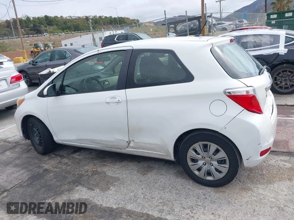 2013 Toyota Yaris L with VIN JTDJTUD31DD554542, listed as a IAAI auction lot 41795456 with 1 mi miles. Bid and sale history available at carsss.com. Image 13.