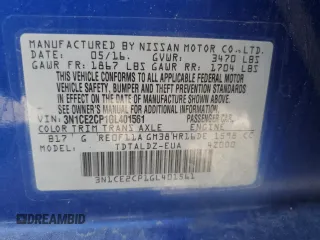 2016 Nissan Note S Plus with VIN 3N1CE2CP1GL401561, listed as a Copart auction lot 50555945 with 78,555 mi miles and Clean Title. Bid and sale history available at DreamBid. Image 13.