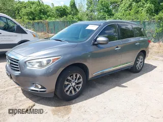 2015 Infiniti QX60 z VIN 5N1AL0MM3FC521774, wystawiony jako IAAI lot #42182939 z przebiegiem 99 438 mil mil oraz . Historia ofert i sprzedaży dostępna na DreamBid. Obrazek 2.