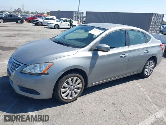 2014 Nissan Sentra SV with VIN 3N1AB7AP6EY326193, listed as a IAAI auction lot 42223971 with 100,669 mi miles and . Bid and sale history available at DreamBid. Image 2.