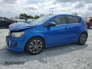 2017 Chevrolet Sonic LT with VIN 1G1JD6SB2H4111883, listed as a Copart auction lot 50185405 with 97,947 mi miles and Salvage title. Bid and sale history available at DreamBid. Image 1.