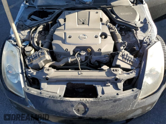 2007 Nissan 350Z with VIN JN1BZ34D27M504021, listed as a Copart auction lot 84696534 with 142,104 mi miles and Salvage Title. Bid and sale history available at DreamBid. Image 11.