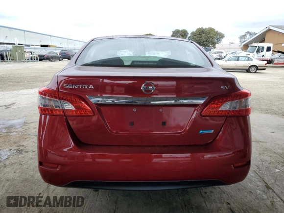 2014 Nissan Sentra SR with VIN 3N1AB7AP9EY240635, listed as a Copart auction lot 54378055 with 132,569 mi miles and Salvage Title. Bid and sale history available at DreamBid. Image 6.