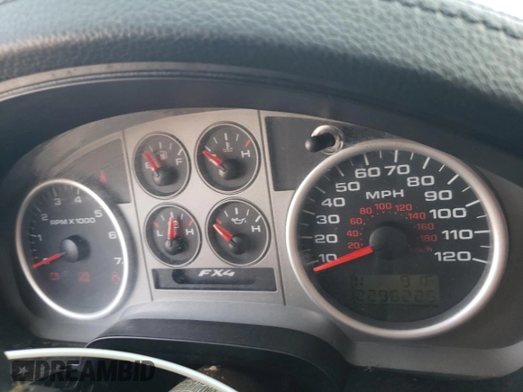 2008 Ford F-150 XLT with VIN 1FTPW14588FB27483, listed as a Copart auction lot 65456845 with 229,622 mi miles and Clean title. Bid and sale history available at DreamBid. Image 9.