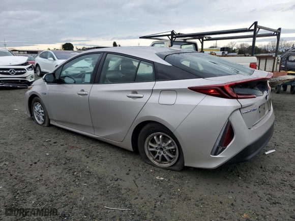 2021 Toyota Prius Prime LE with VIN JTDKAMFP7M3175920, listed as a Copart auction lot 43618755 with 105,228 mi miles and Salvage Title. Bid and sale history available at carsss.com. Image 2.