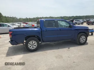 2022 Nissan Frontier S with VIN 1N6ED1EK2NN605154, listed as a Copart auction lot 57241055 with 33,989 mi miles and Salvage title. Bid and sale history available at DreamBid. Image 3.