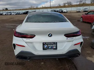 2024 BMW 8 Series M850i with VIN WBAGV8C06RCR92101, listed as a Copart auction lot 81748714 with 78 mi miles and Salvage Title. Bid and sale history available at carsss.com. Image 6.