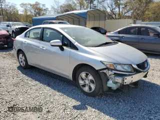 2014 Honda Civic Sedan LX with VIN 19XFB2F57EE084951, listed as a Copart auction lot 50713245 with 200,727 mi miles and Salvage Title. Bid and sale history available at carsss.com. Image 4.