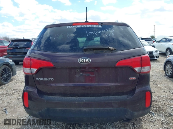 2015 Kia Sorento LX with VIN 5XYKTDA68FG603310, listed as a IAAI auction lot 41898305 with 134,705 mi miles. Bid and sale history available at carsss.com. Image 16.