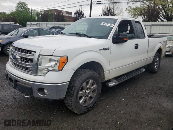 2014 Ford F-150 XL with VIN 1FTEX1EM7EFB23883, listed as a Copart auction lot 55429125 with 74,002 mi miles and Salvage title. Bid and sale history available at DreamBid. Image 1.