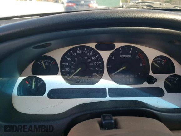 1995 Ford Mustang with VIN 1FALP4043SF281607, listed as a Copart auction lot 85691274 with 162,249 mi miles and Salvage Title. Bid and sale history available at carsss.com. Image 9.