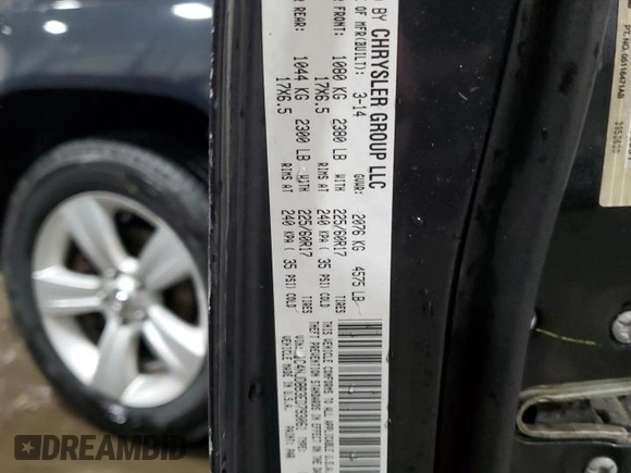 2014 Jeep Compass Sport with VIN 1C4NJDBB3ED793061, listed as a Copart auction lot 45112075 with 146,113 mi miles and Salvage Title. Bid and sale history available at carsss.com. Image 14.