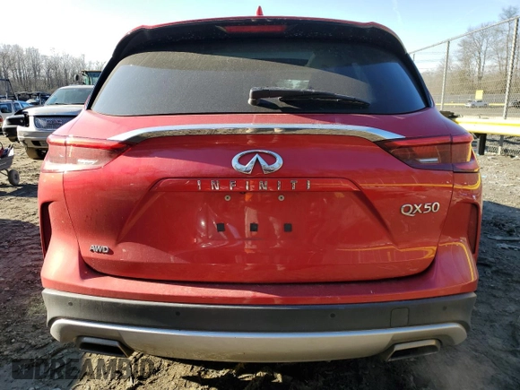 2021 Infiniti QX50 Essential с VIN 3PCAJ5CB0MF101414, выставлен на аукционе Copart как лот 43128805 с пробегом 99 683 миль миль и Списание • Salvage title. История ставок и продаж доступна на DreamBid. Изображение 6.