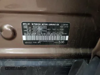 2019 Mitsubishi Eclipse Cross SE with VIN JA4AT5AA9KZ023236, listed as a Copart auction lot 61265435 with 62,609 mi miles and Salvage title. Bid and sale history available at DreamBid. Image 14.