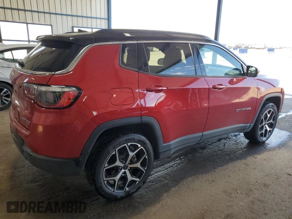 2025 Jeep Compass Limited z VIN 3C4NJDCN9ST552801, wystawiony jako Copart lot #64312945 z przebiegiem 3 401 mil mil oraz Szkoda całkowita • Salvage title. Historia ofert i sprzedaży dostępna na DreamBid. Obrazek 3.