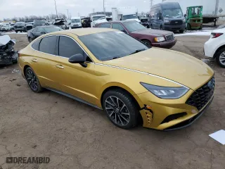2020 Hyundai Sonata SEL Plus with VIN 5NPEJ4J23LH010507, listed as a Copart auction lot 44757735 with 58,687 mi miles and Salvage Title. Bid and sale history available at carsss.com. Image 4.