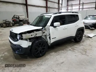 2018 Jeep Renegade Latitude with VIN ZACCJABB2JPH95742, listed as a Copart auction lot 54157855 with 107,300 mi miles and Salvage title. Bid and sale history available at DreamBid. Image 1.