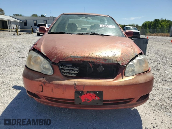 2008 Toyota Corolla CE with VIN 1NXBR32E78Z044182, listed as a Copart auction lot 53269745 with 255,828 mi miles and Clean Title. Bid and sale history available at DreamBid. Image 5.