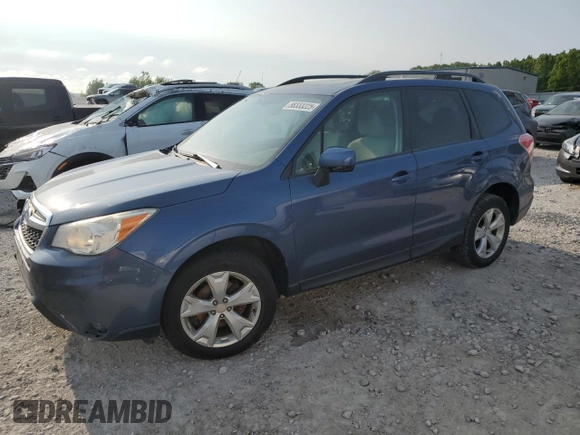 2014 Subaru Forester Premium z VIN JF2SJAEC5EH552277, wystawiony jako Copart lot #58333225 z przebiegiem 138 725 mil mil oraz Czysty tytuł • Clean title. Historia ofert i sprzedaży dostępna na DreamBid. Obrazek 1.
