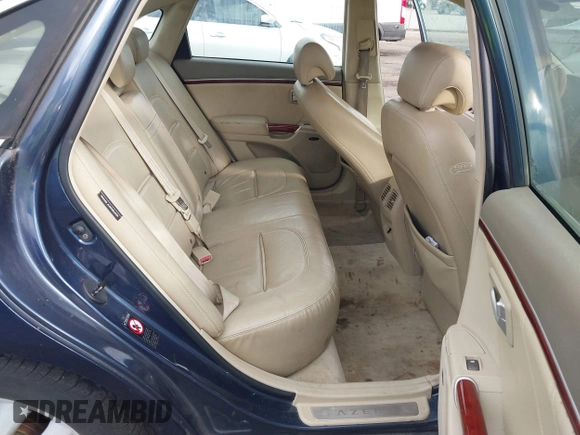 2006 Hyundai Azera SE with VIN KMHFC46F86A110023, listed as a IAAI auction lot 41427898 with 197,837 mi miles and . Bid and sale history available at DreamBid. Image 8.