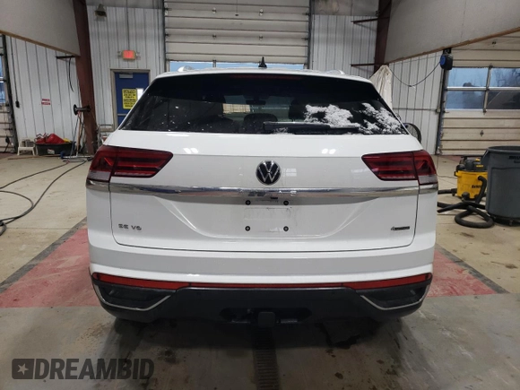 2023 Volkswagen Atlas SE with VIN 1V2HE2CA5PC204076, listed as a Copart auction lot 44377345 with 35,437 mi miles and Salvage title. Bid and sale history available at DreamBid. Image 6.