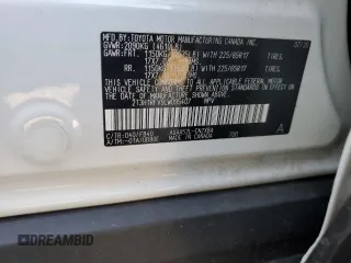2020 Toyota RAV4 LE with VIN 2T3H1RFV9LW095407, listed as a Copart auction lot 46847145 with 57,421 mi miles and Salvage Title. Bid and sale history available at DreamBid. Image 12.