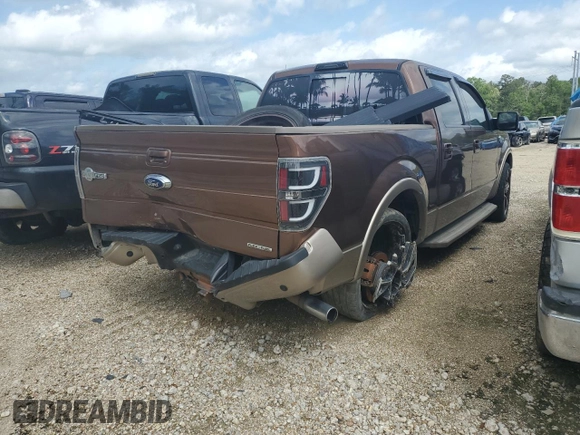 2012 Ford F-150 XL with VIN 1FTFW1CF6CKD76757, listed as a Copart auction lot 42763255 with 149,691 mi miles and Salvage Title. Bid and sale history available at carsss.com. Image 3.
