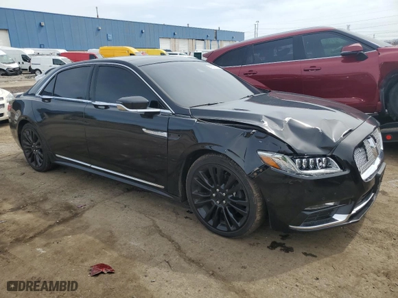 2017 Lincoln Continental Reserve with VIN 1LN6L9NC9H5614970, listed as a Copart auction lot 51627195 with 72,141 mi miles and Clean Title. Bid and sale history available at carsss.com. Image 4.