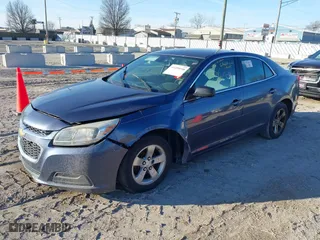 2014 Chevrolet Malibu LS with VIN 1G11B5SLXEF140170, listed as a IAAI auction lot 41489058 with 121,970 mi miles. Bid and sale history available at carsss.com. Image 2.