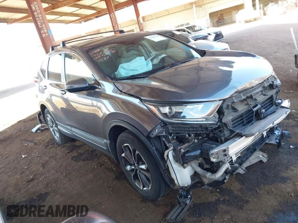 2021 Honda CR-V EX with VIN 7FARW2H52ME007979, listed as a IAAI auction lot 41666270 with 59,636 mi miles. Bid and sale history available at carsss.com. Image 1.