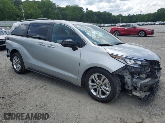 2023 Toyota Sienna XSE with VIN 5TDXSKFC4PS083185, listed as a Copart auction lot 54994115 with 42,860 mi miles and Salvage title. Bid and sale history available at DreamBid. Image 4.