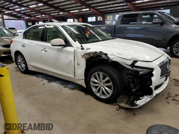 2017 Infiniti Q50 3.0t Sport with VIN JN1EV7AR1HM834878, listed as a Copart auction lot 50306635 with 81,302 mi miles and Salvage Title. Bid and sale history available at carsss.com. Image 4.
