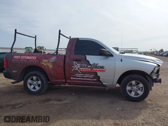 2018 Ram 1500 Tradesman with VIN 3C6JR6AG7JG204405, listed as a IAAI auction lot 41925635 with 198,396 mi miles and . Bid and sale history available at DreamBid. Image 14.